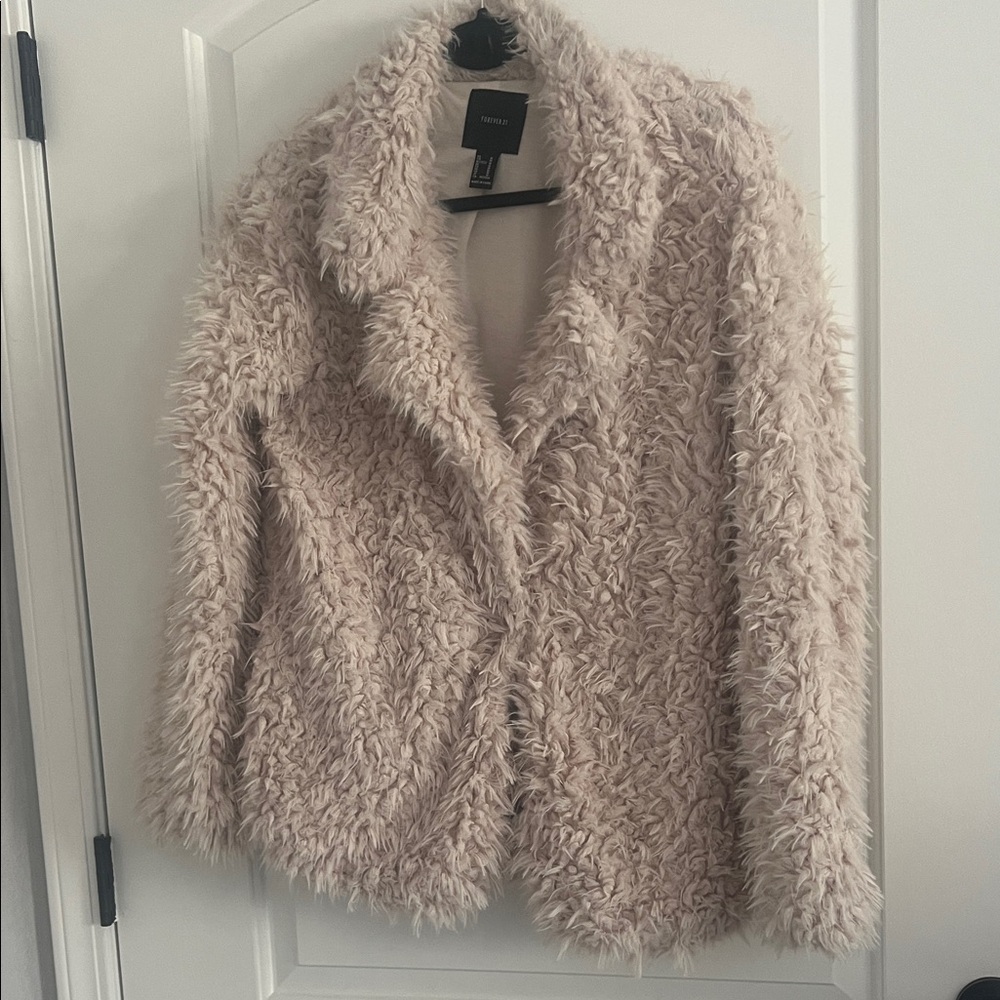 Express Cream Teddy Jacket